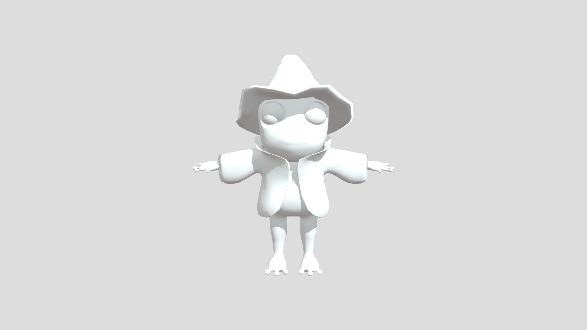 The frog character is a magician - Download Free 3D model by ...