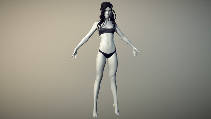 Female Basemesh 04 3D Model