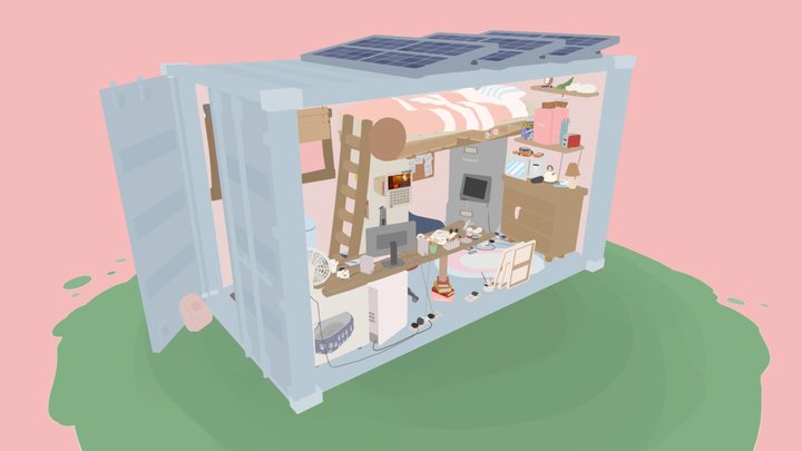 A Makeshift Home 3D Model