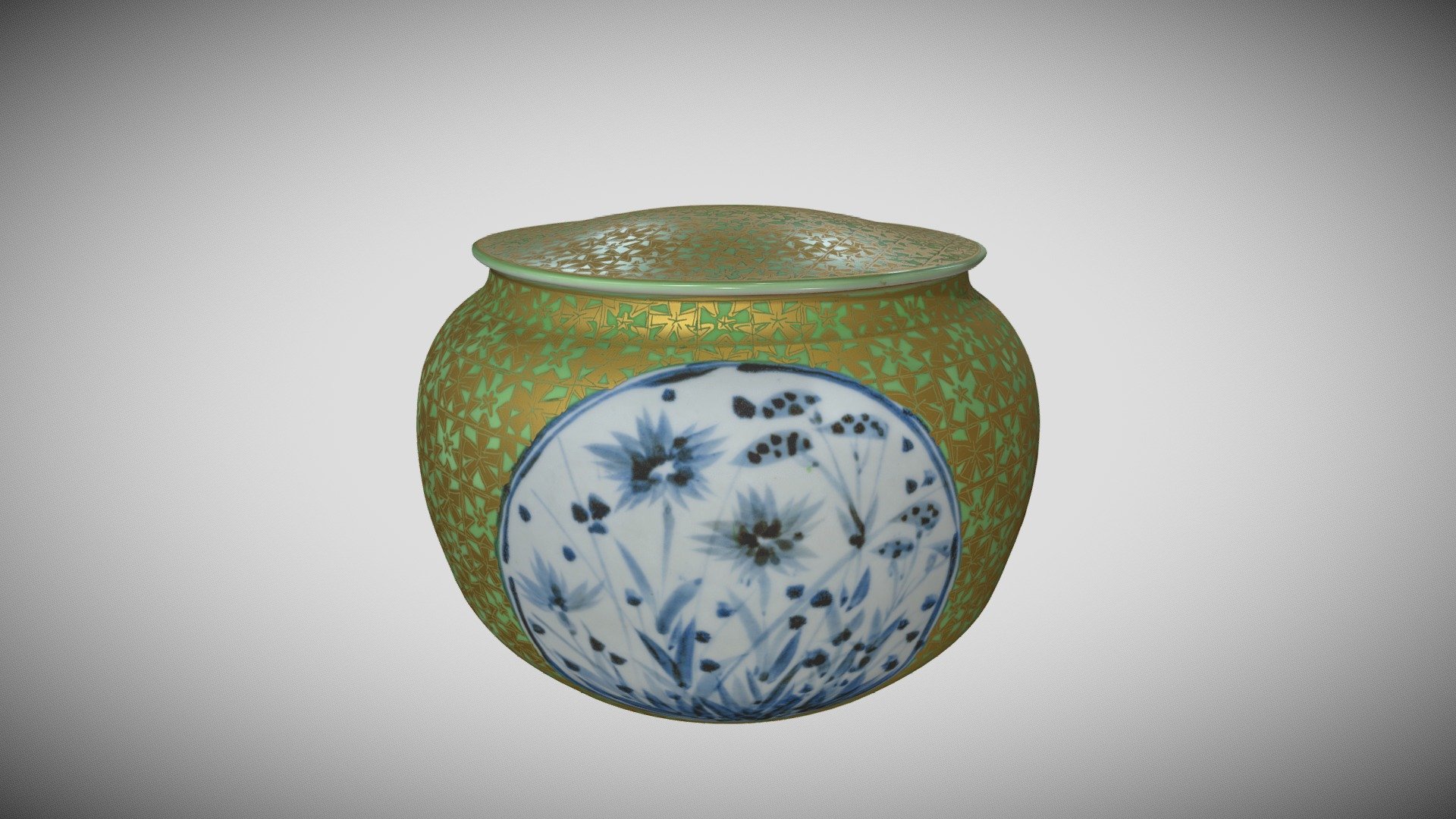萌黄金彩水指 — Sketchfab embed 3D viewer