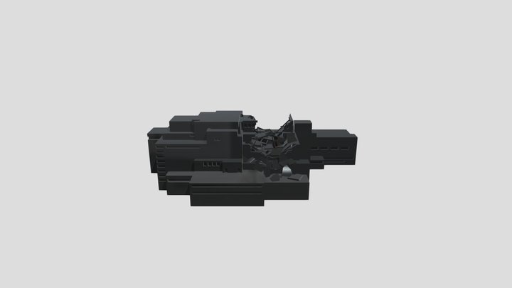 explotion du réacteur 3D Model