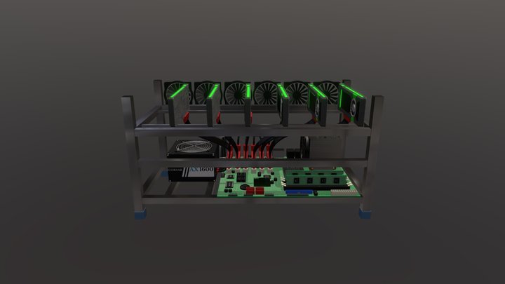Mining rig 3D Model