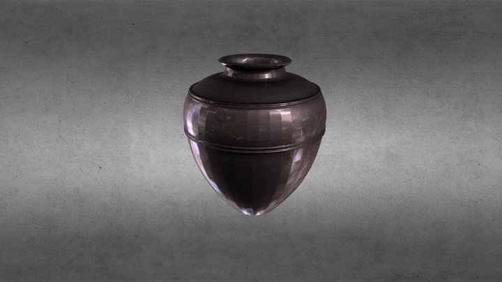 猿投窯産の刻画文突帯付壺（形状復元工程） 3D Model