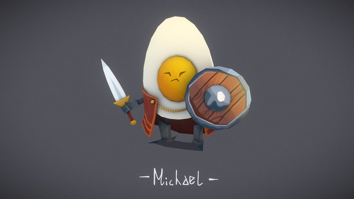 Michael: The Egg Warrior 3D Model
