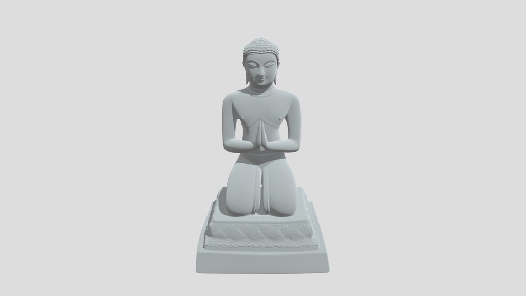 Golden Buddha in Anjali Mudra