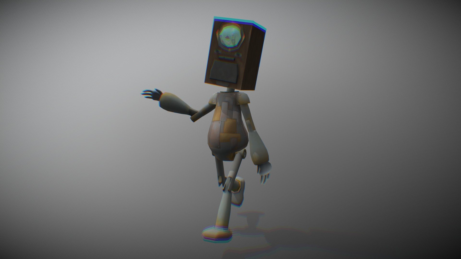 TV Boy Moving - 3D model by erika.cope [1a7bee8] - Sketchfab