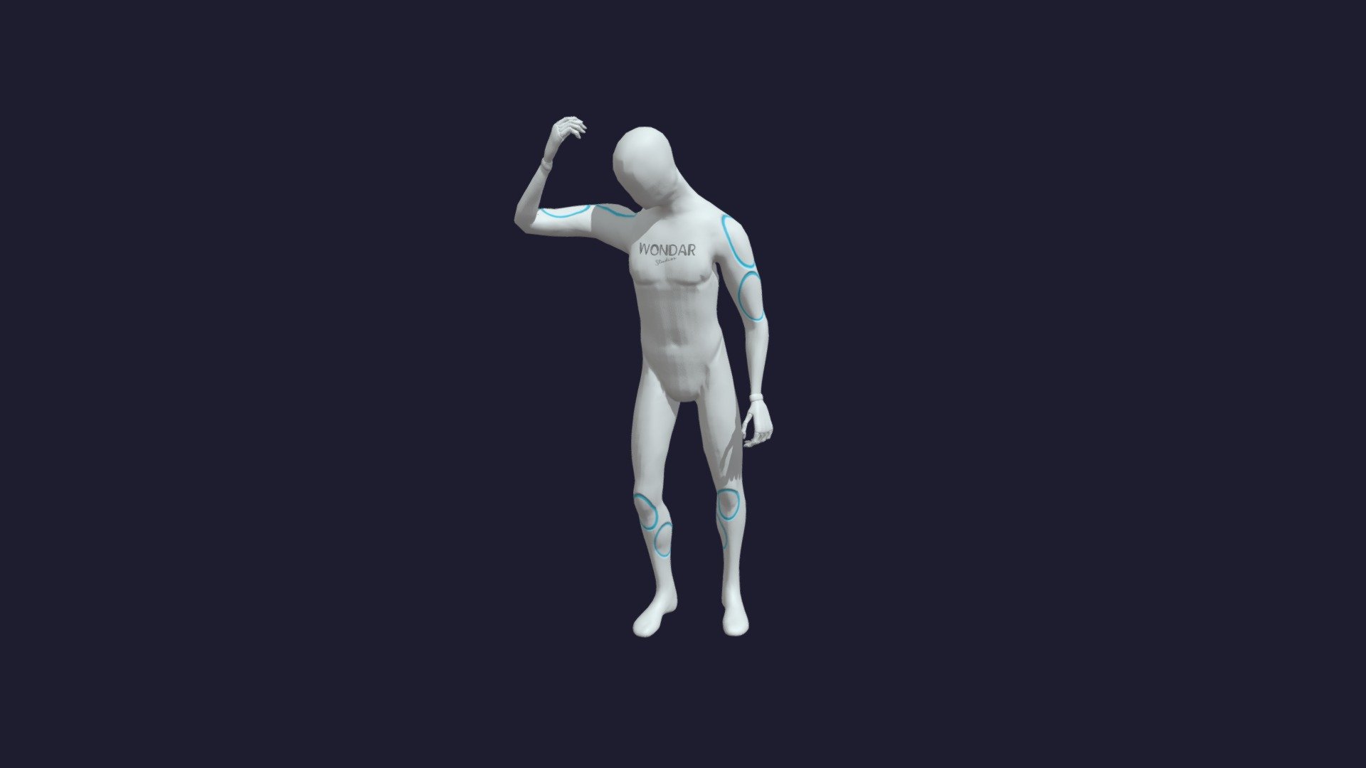 Walk - hat greeting — Sketchfab embed 3D viewer