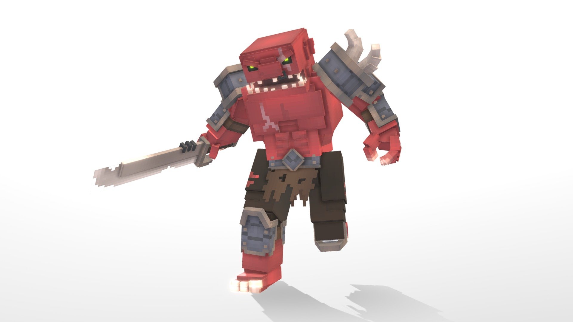 Minecraft Inspired Male Character 3D - TurboSquid 1912176