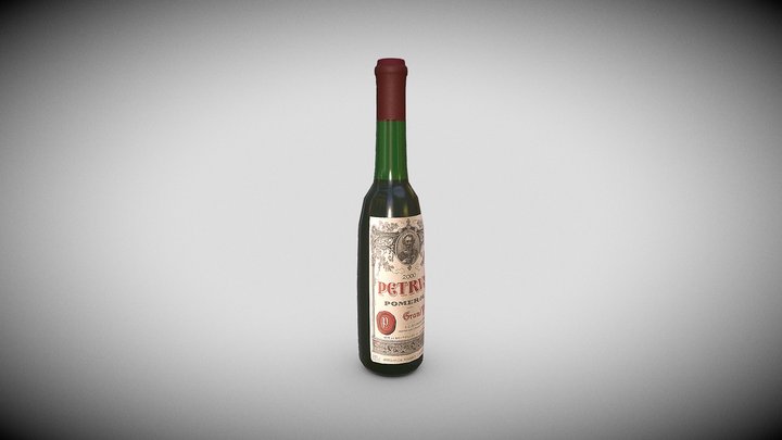 Botella de vino 3D Model