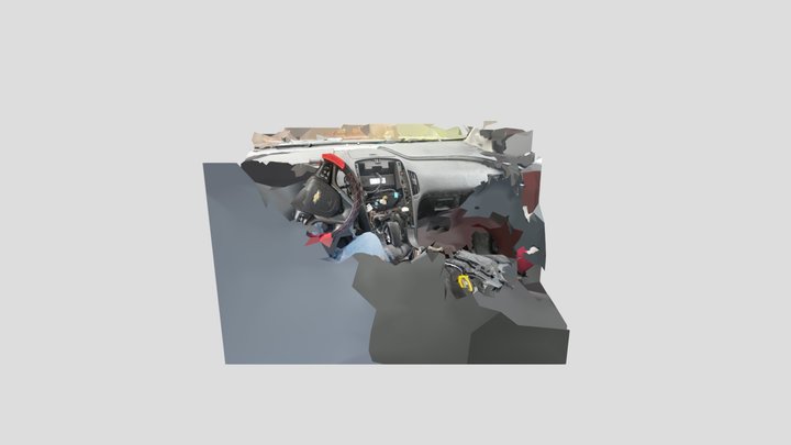 Chevy volt center console without radio 3D Model