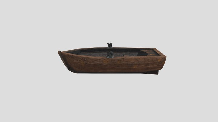 Sunk Boat 3D Model