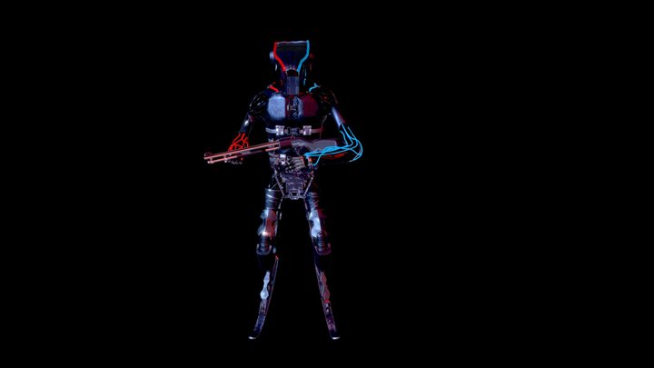 Robot Police unit 3D Model