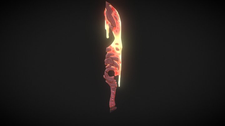 Lava Sword 3D Model