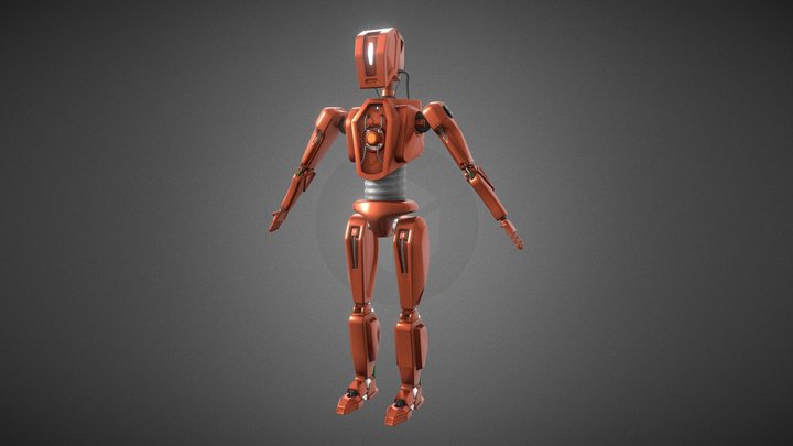 Robot (High Poly) – Free 3D Model STL