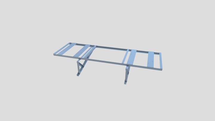 HVAC Roof Frame 3D Model