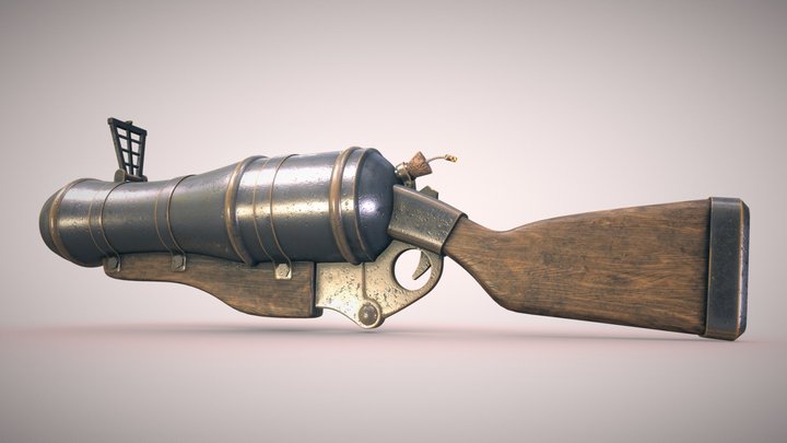 TF Coconut Gun 3D Model