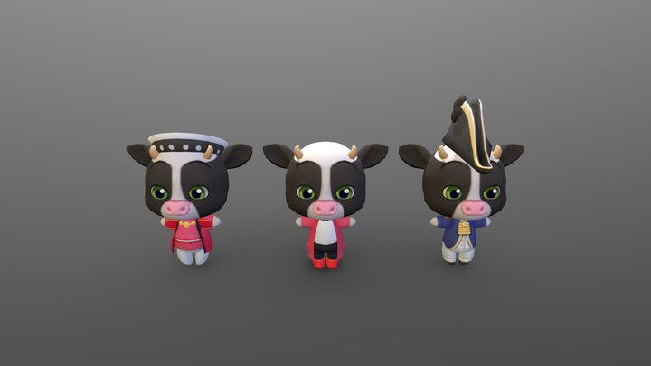 Critters: Cow 3D Model