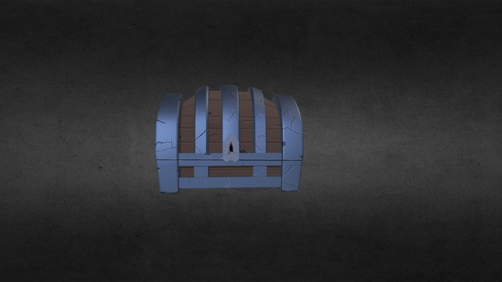 KNB137 A1 - Old Treasure Chest 3D Model
