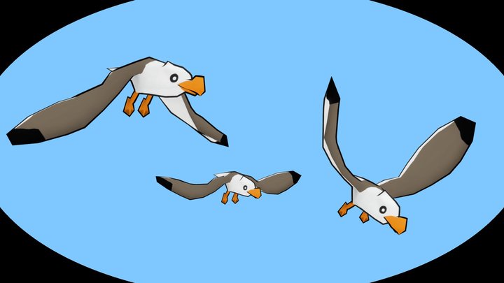 Seagulls The Legend of Zelda Windwaker (Remaked) 3D Model