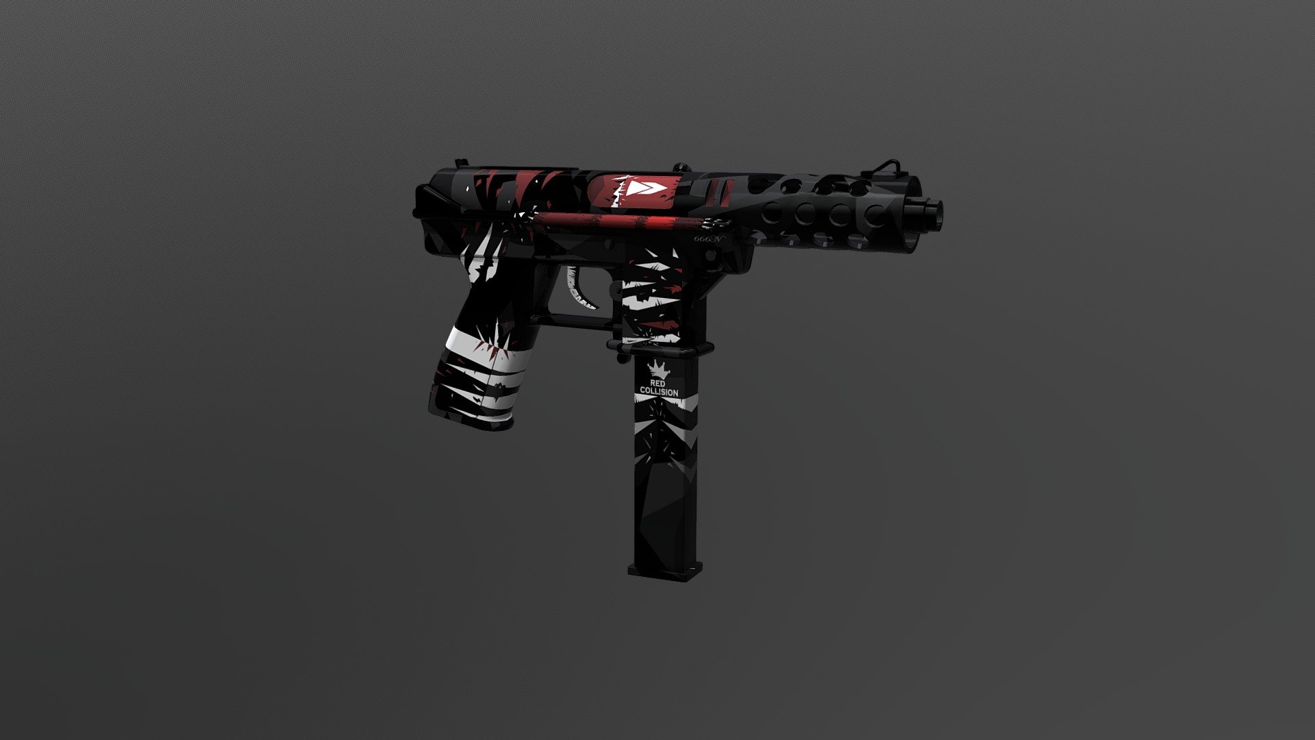TEC9 - Red Collision - 3D model by sime2921 [1a8326a] - Sketchfab