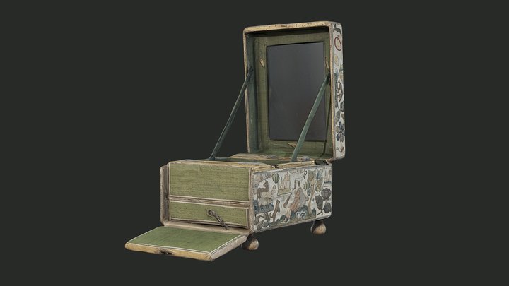 Embroidered Cabinet, 17th Century - Open 3D Model