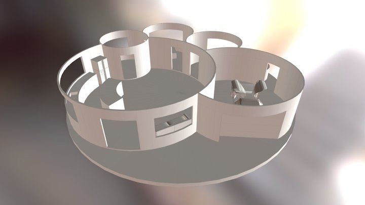 Round House No Roof 3D Model