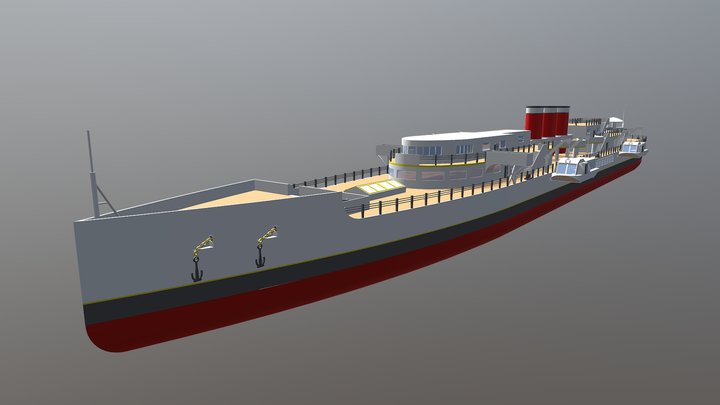 Oceania Passenger ship 3D Model