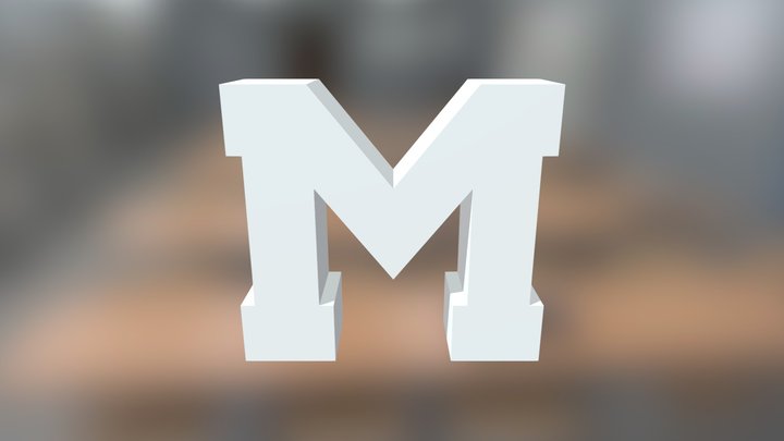 Letter M 3D Model