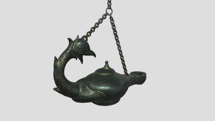 Roman Oil lamp 3D Model