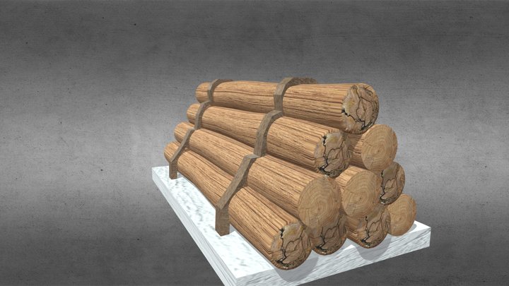 Tree Block Set 2 change colour 3D Model