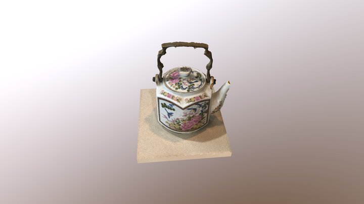 Ornamental Tea Pot 3D Model