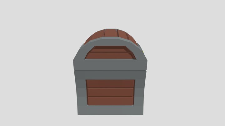 Lowpoly Treasure Chest 3D Model