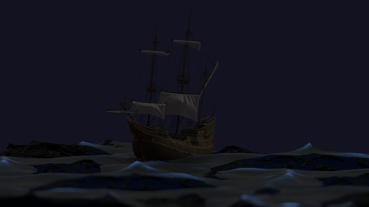 Stormy Ocean 3D Model