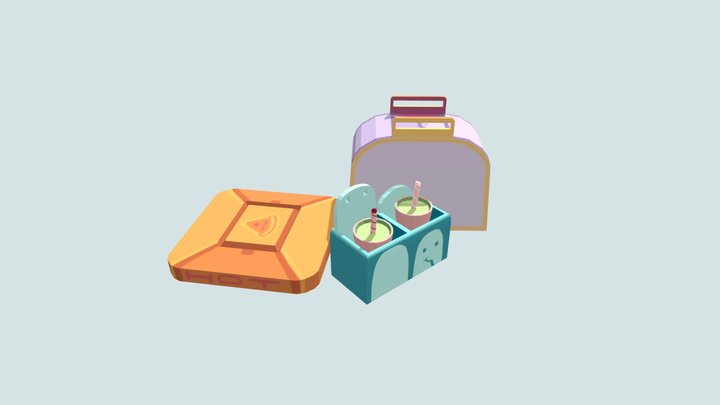 Packtropolis std Takeout Boxes 3D Model
