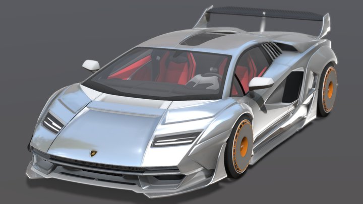 Lamborghini Countach LPI 800-4 LBWK 3D Model