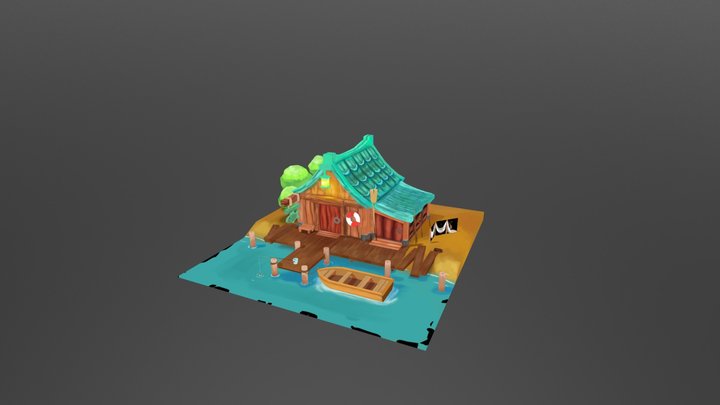 Fishing Hut 3D Model