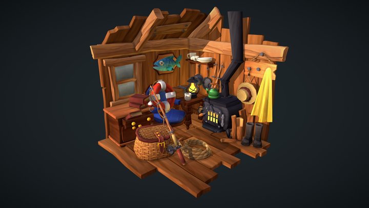 DAE Crib - The Fisherman's Sweet Home 3D Model