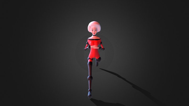 Clown Walk Cycle 3D Model