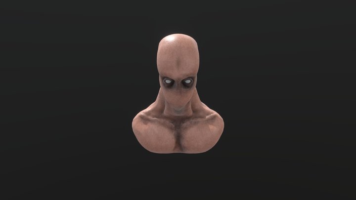 ZBrush Sketch: Alien Bust 3D Model