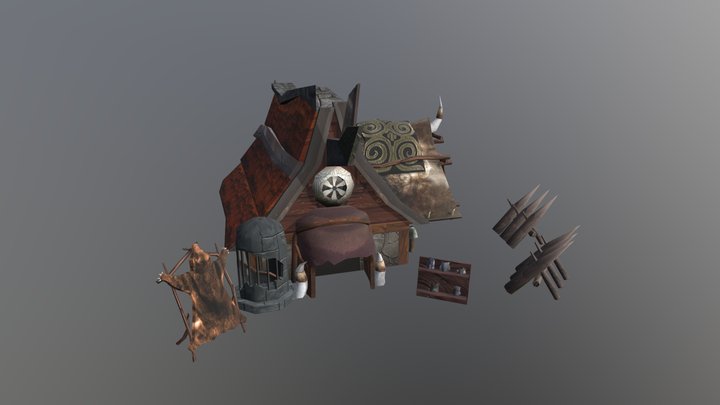 Hunter House 3D Model