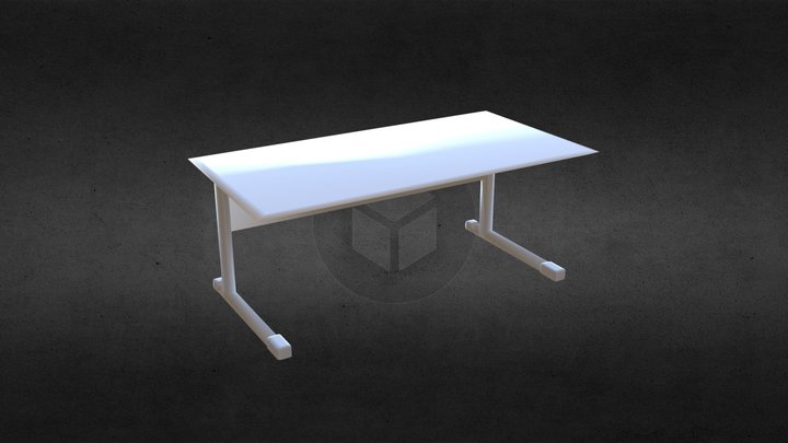 MODELAGEM MESA DE ESCRITORIO 3D Model