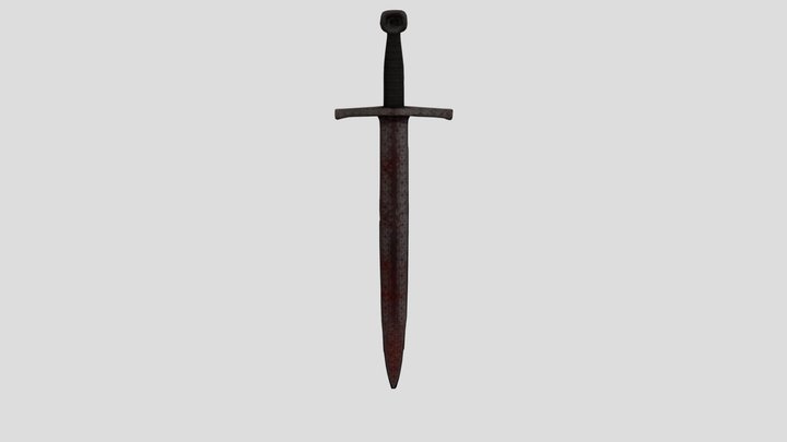 Rusty Long Sword 3D Model