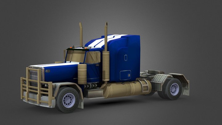 Peterbilt 353 Paint 6 Blue Dark Black