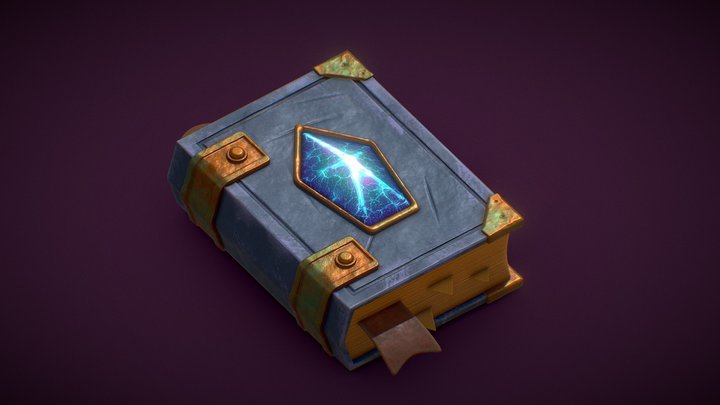 Stylized Magical Book (Free to use) 3D Model