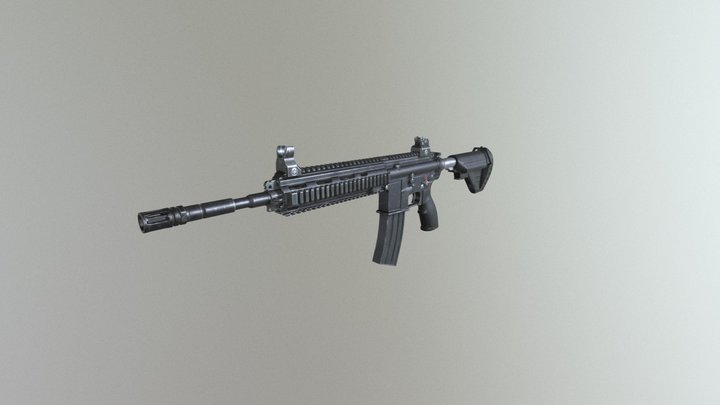 M416 3D Model