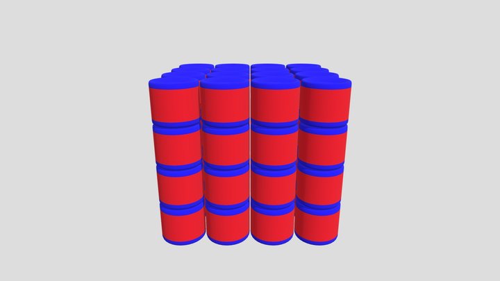 Array Cylinder 3D Model