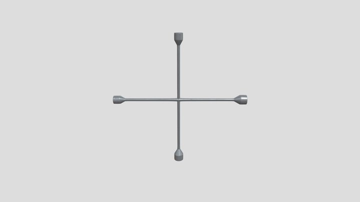 X Tire Wrench 3D Model