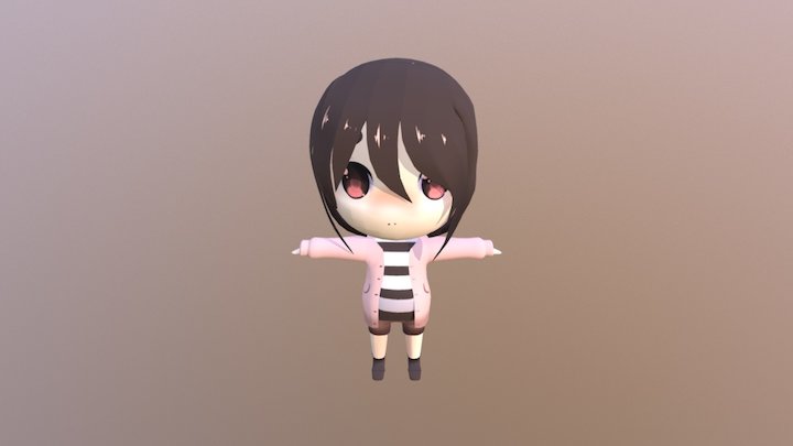 Scarp# Female Character 3D Model