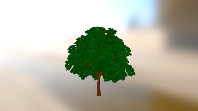 Voxel Tree 3D Model