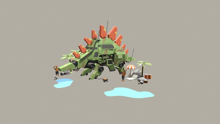 SummerZaurus 3D Model